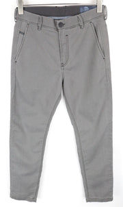 DIESEL Slim-Chino-M-NE 0685E Men Jeans W28 Zip Grey Super Stretch Sweat Jogg