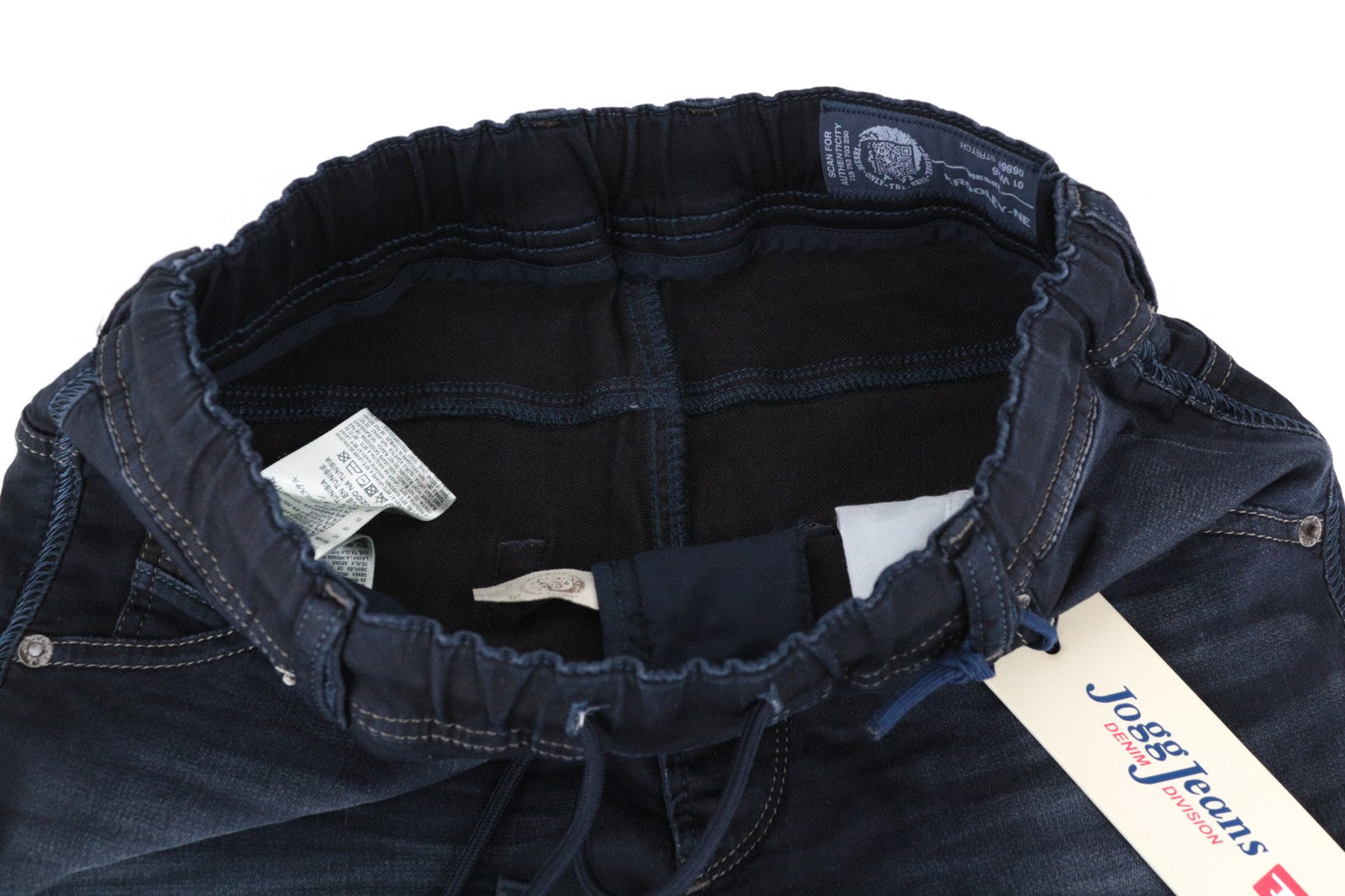 DIESEL Krooley-Ne 0686F Men Jeans W26 Boys Blue Tapered Sweat Jogg Stretch