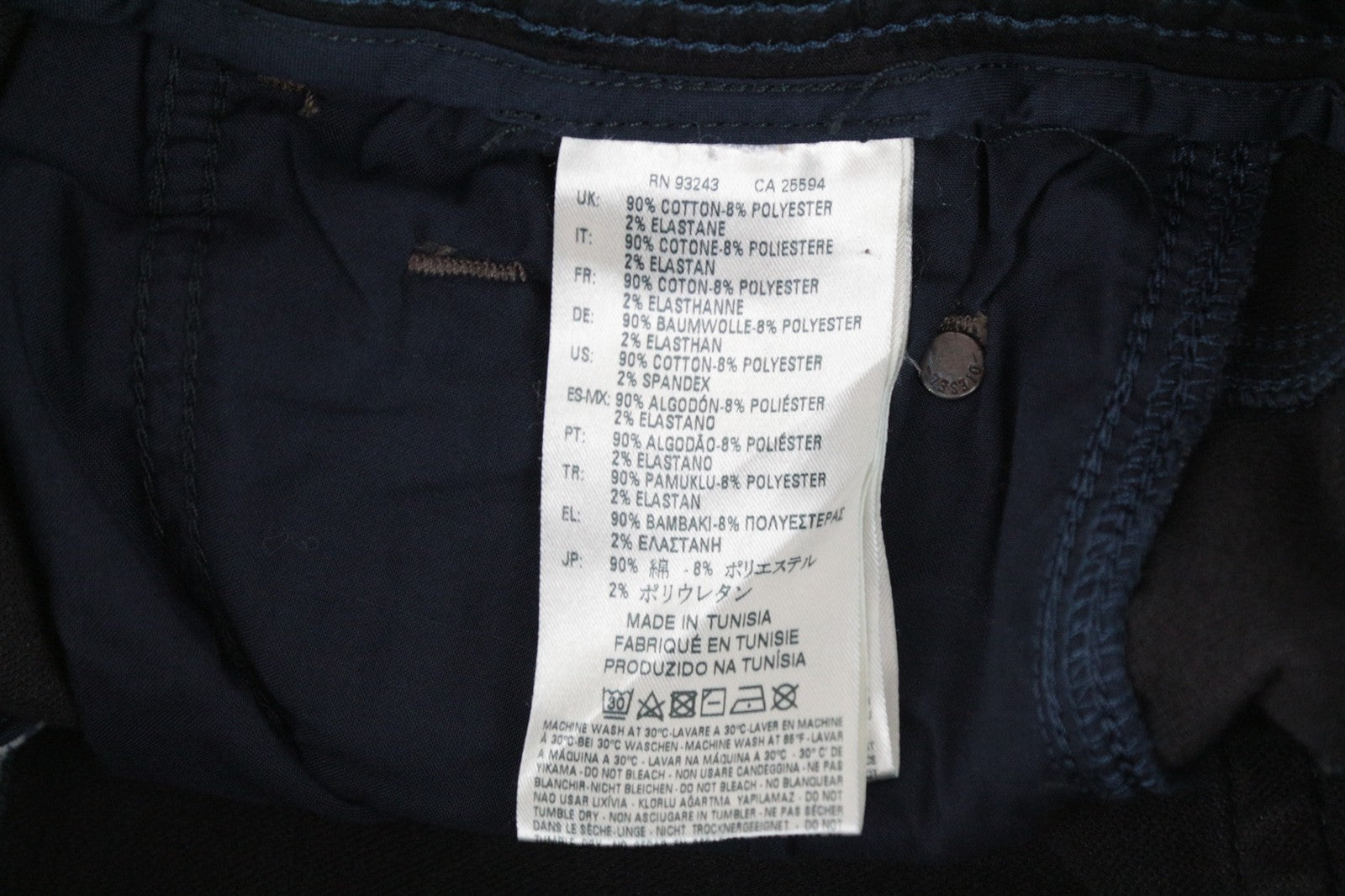 DIESEL Krooley-Ne 0686F Men Jeans W26 Boys Blue Tapered Sweat Jogg Stretch