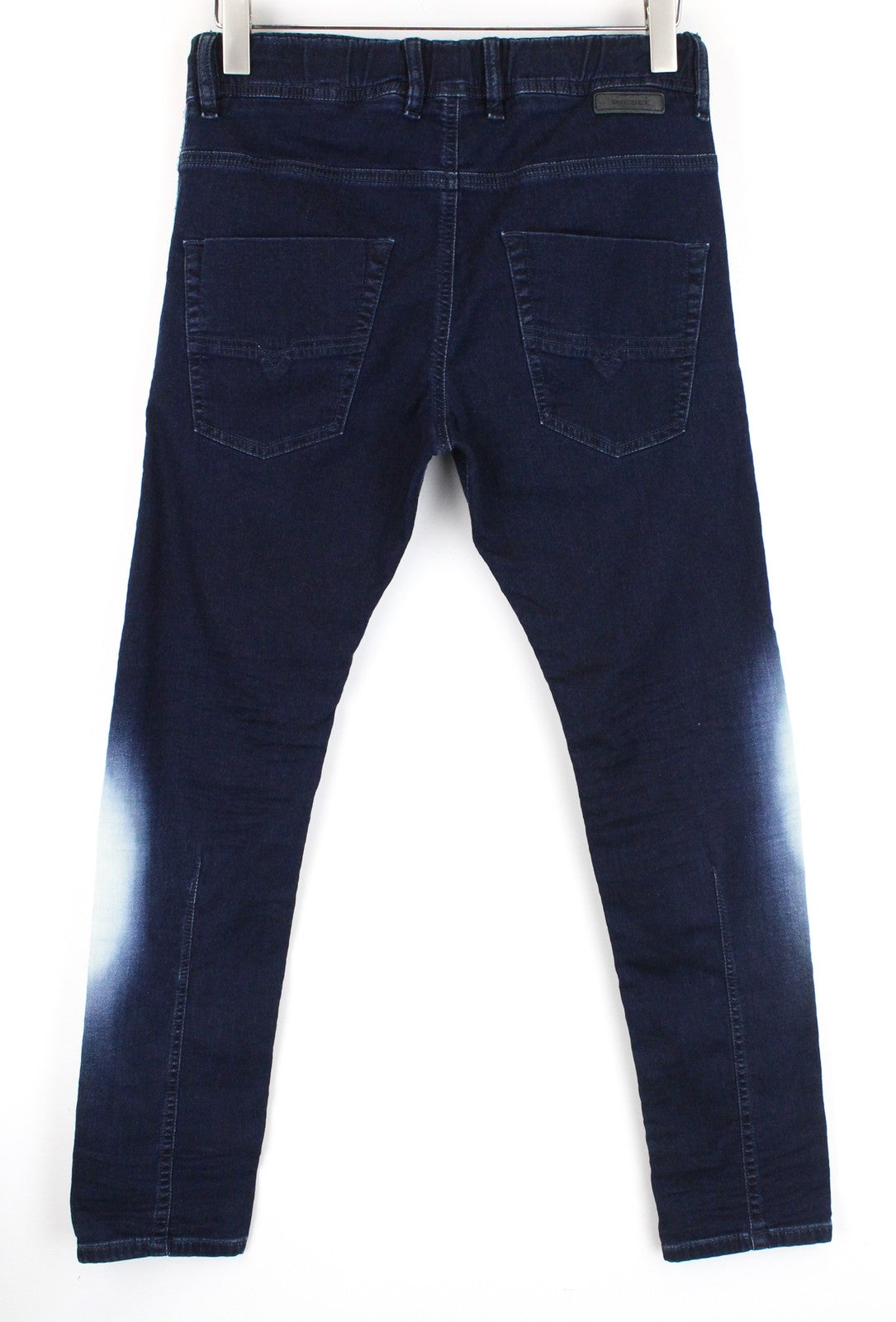 DIESEL Krooley-NE 0687D Men Jeans W28 Fade Contrasting Blue Sweat Jogg Tapered