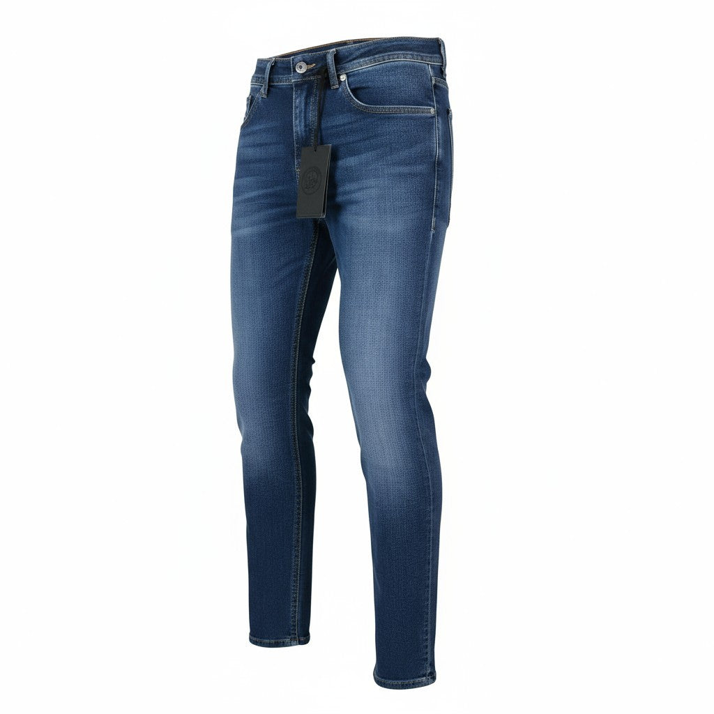 DIESEL Thommer 0870F Men Jeans W28/L32 Blue Zip-Fly Washed Out Slim-Skinny Fit