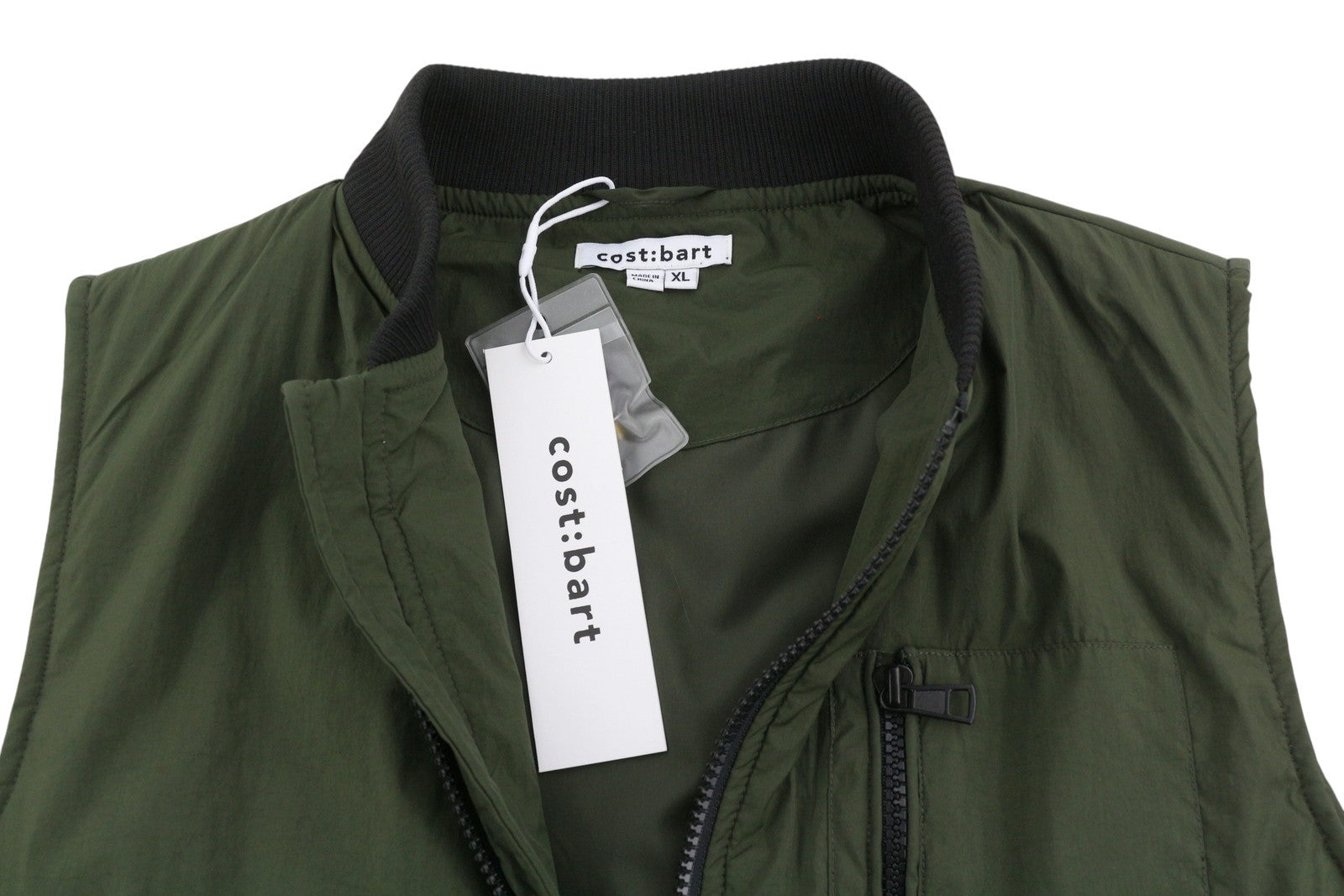 COST:BART CBTino Boy Waistcoat XL Forest Night Green Padded Patch Pockets Vest
