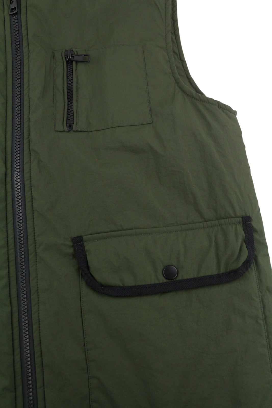 COST:BART CBTino Boy Waistcoat XL Forest Night Green Padded Patch Pockets Vest