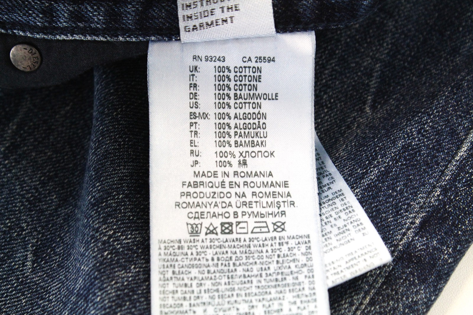 DIESEL Mharky 080AG Men Jeans W29/L30 Slim Skinny Distressed Blue Stone Washed