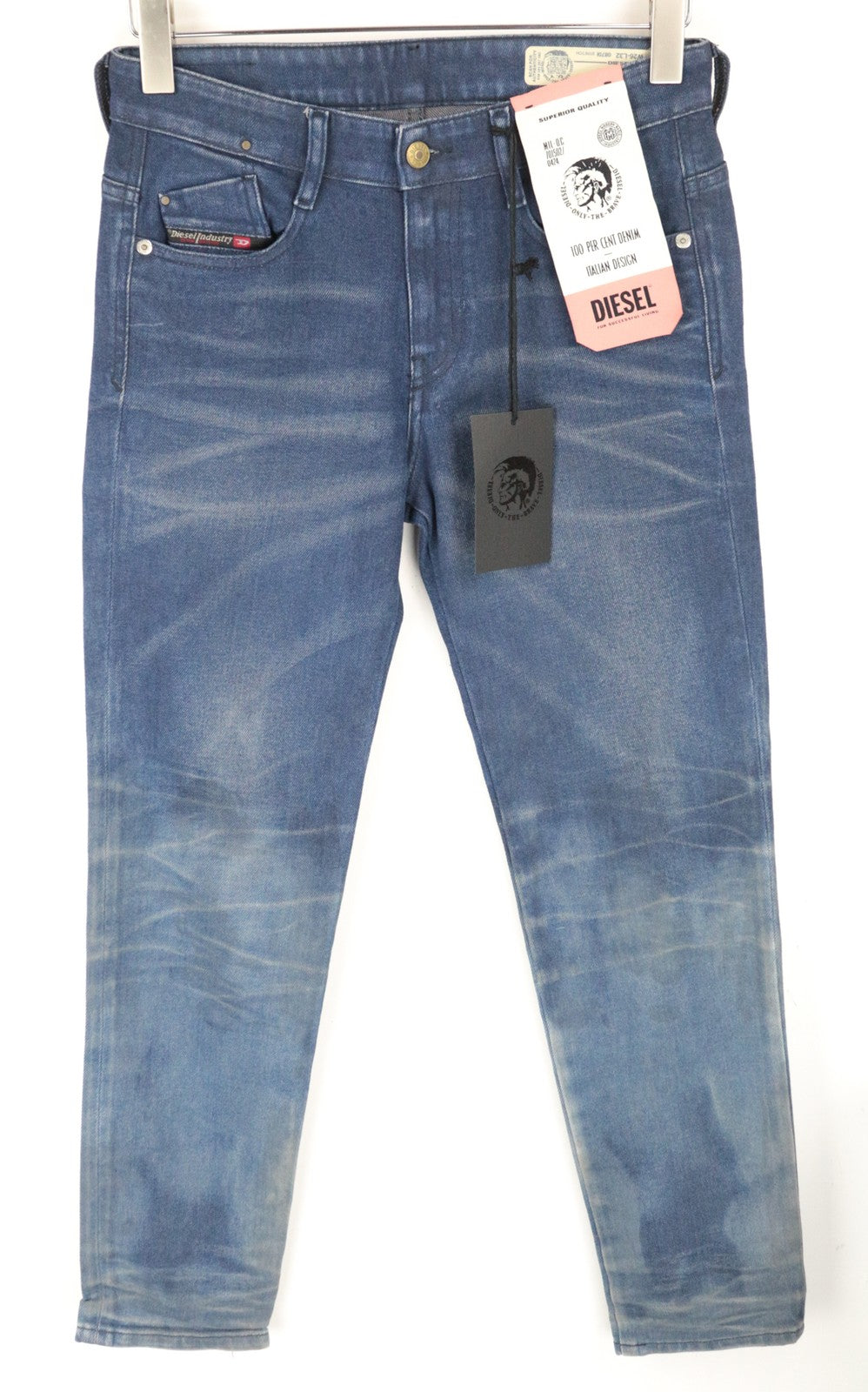 DIESEL D-Rifty 0870I Women Jeans W26/L32 Slim Fit Low Waisted Aged Look Denim