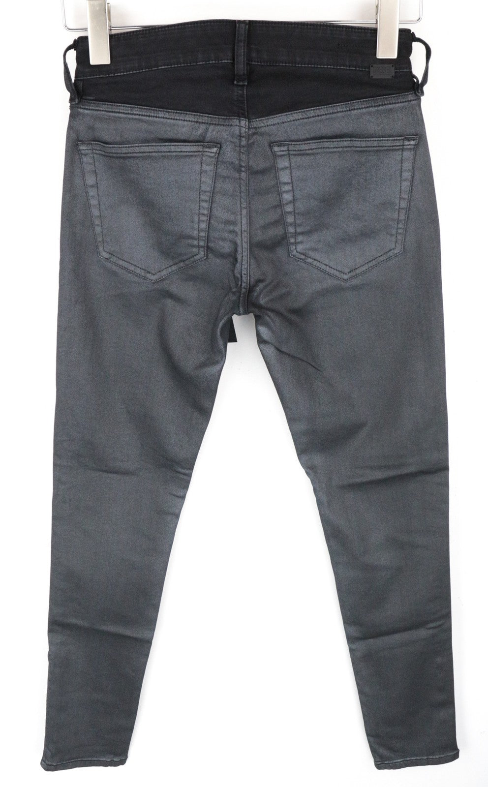 DIESEL Slandy-Zip 069GF Women Jeans W26/L32 Super Skinny Fit Coated Mid-Rise