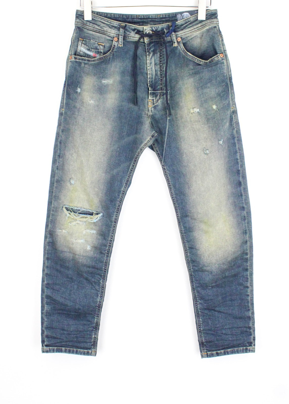 DIESEL Narrot CB-NE 0699V Men Jeans W26 Sweat Jogg Stained Distressed Boys Slim