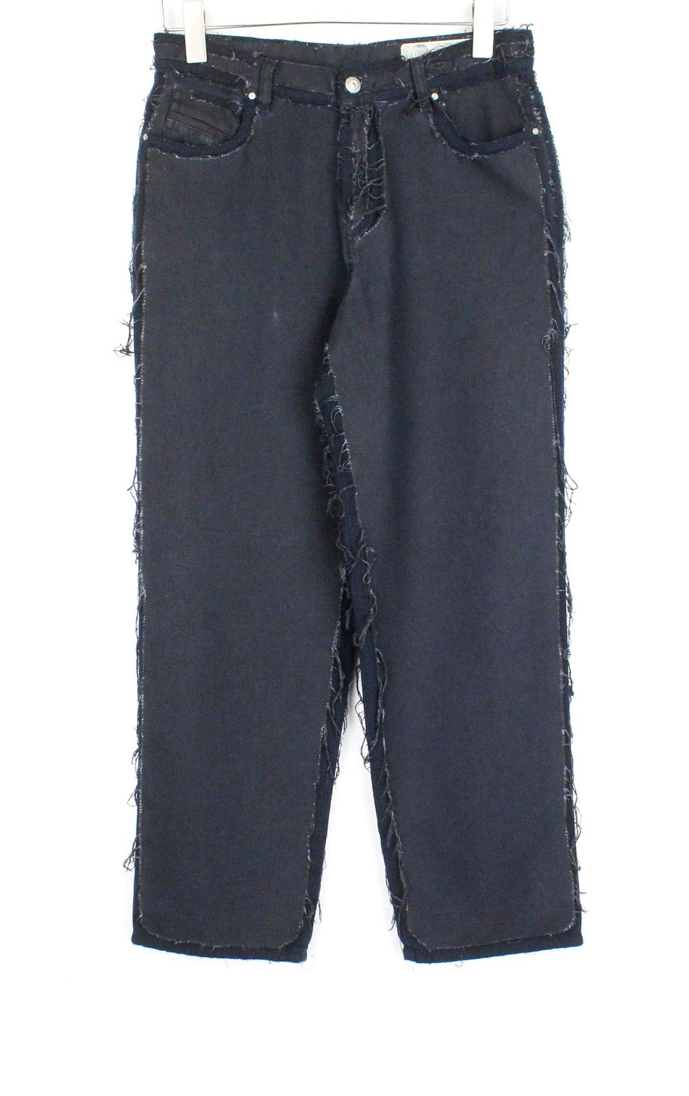 DIESEL Niclah 084NI Women Jeans W28/L32 High Waist Distressed Cropped Straight