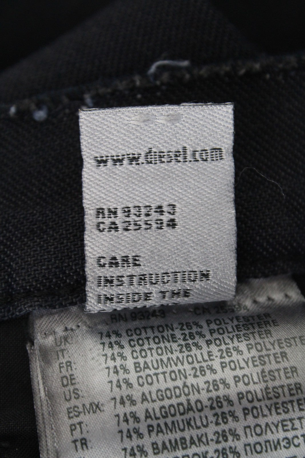 DIESEL Niclah 084NI Women Jeans W28/L32 High Waist Distressed Cropped Straight