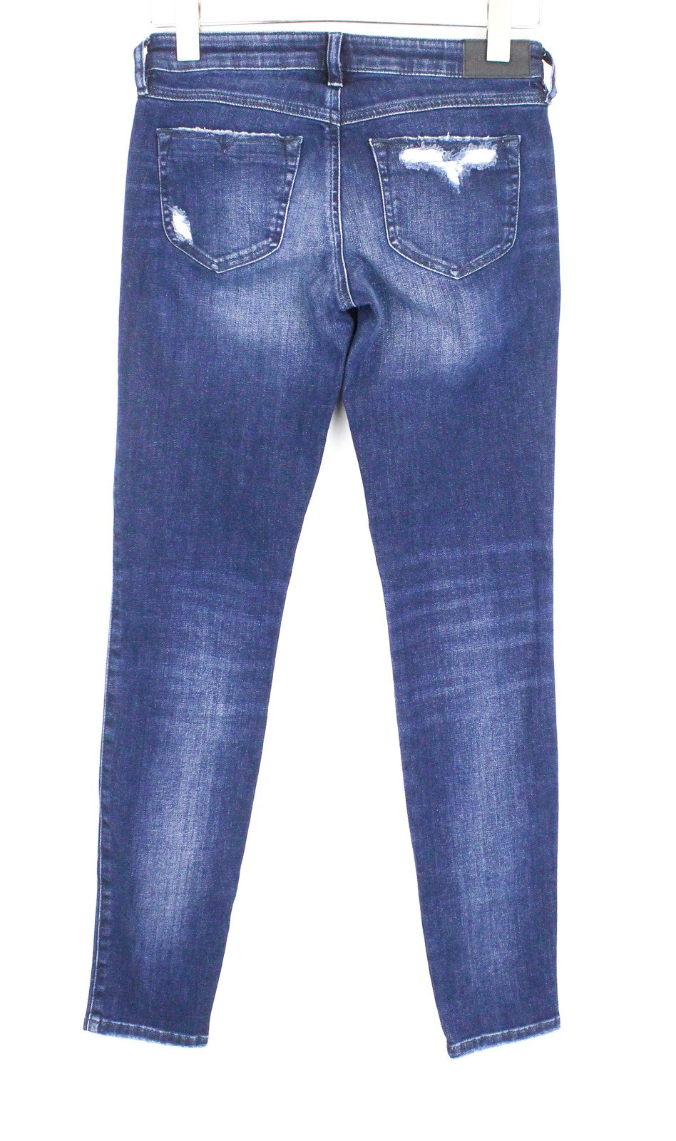 DIESEL Gracey 0687E Women Jeans W24/L32 Girls Slim Skinny Low Waist Distressed