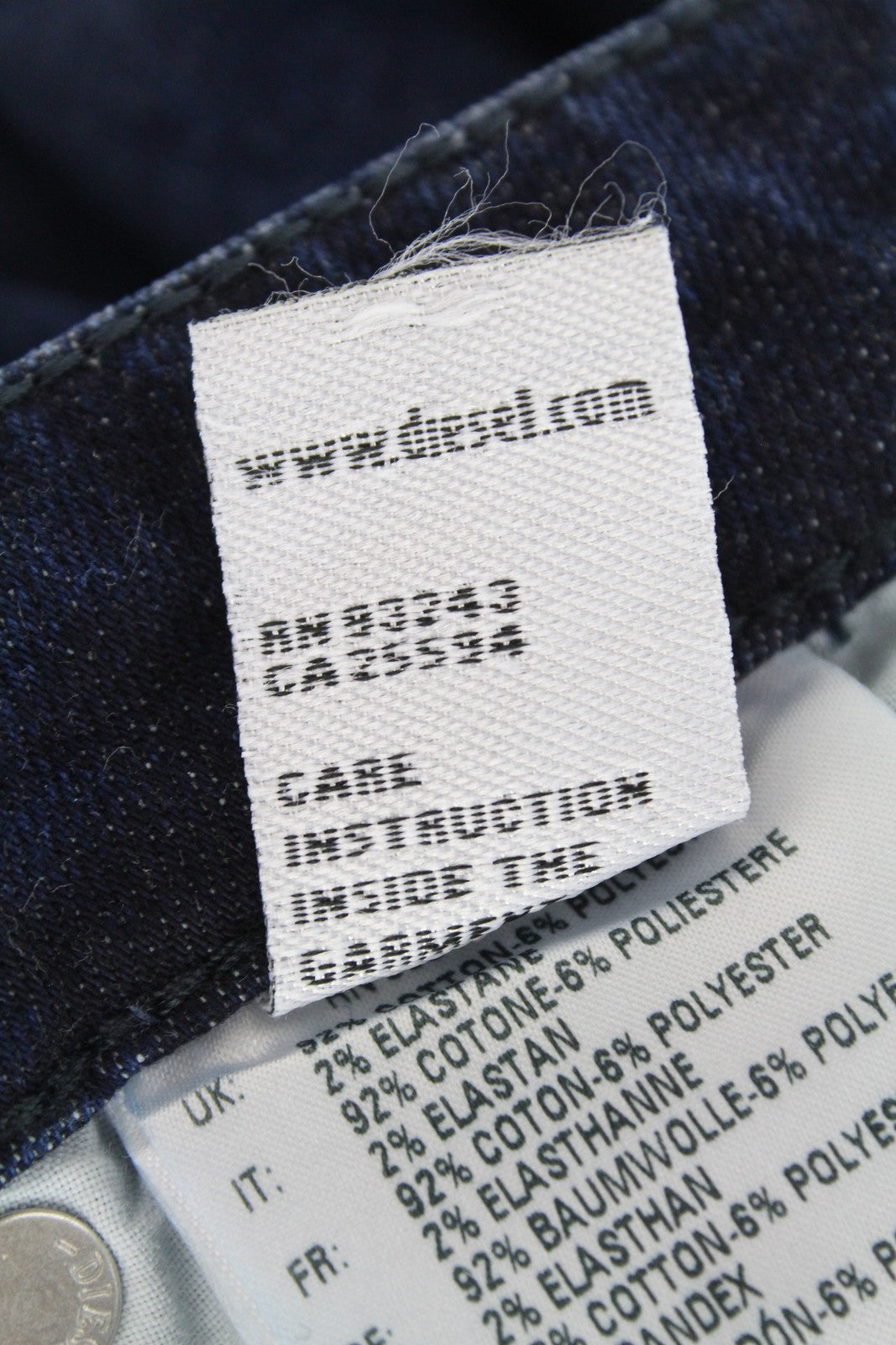 DIESEL Gracey 0687E Women Jeans W24/L32 Girls Slim Skinny Low Waist Distressed