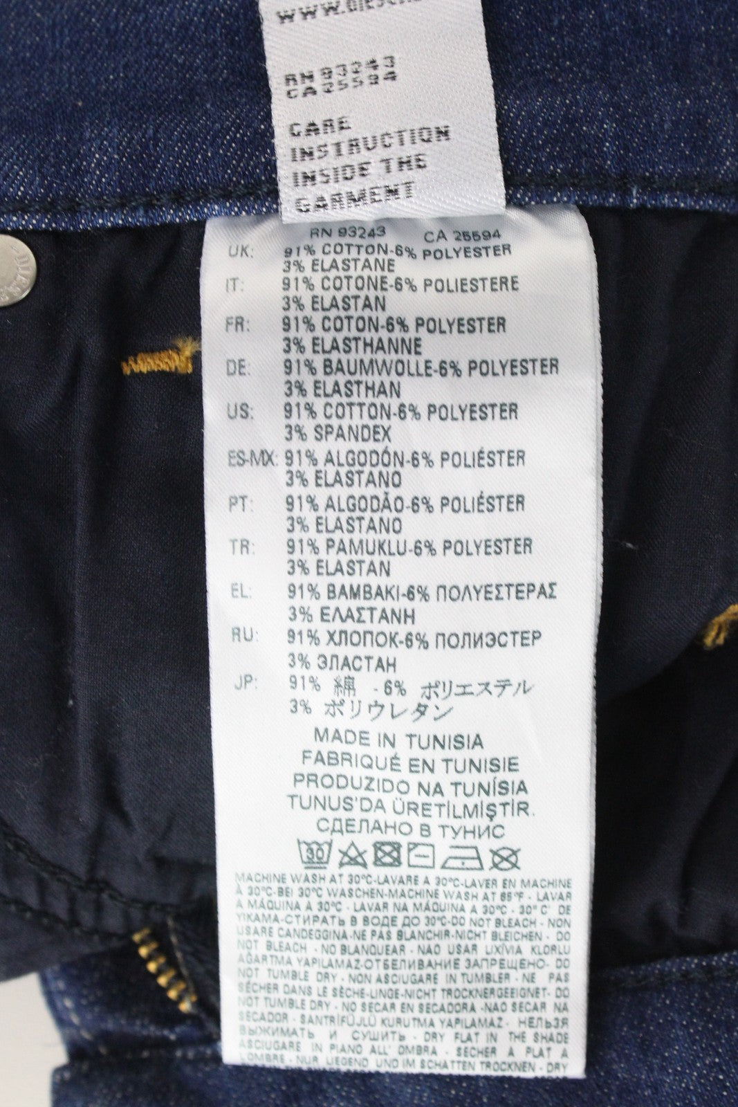 DIESEL Slandy 088AT Women Jeans W25/L32 Blue Super Skinny Fit Distressed Hems