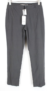 DENHAM Preston Women Trousers S High Stretch Chino Style Grey Classic Zip