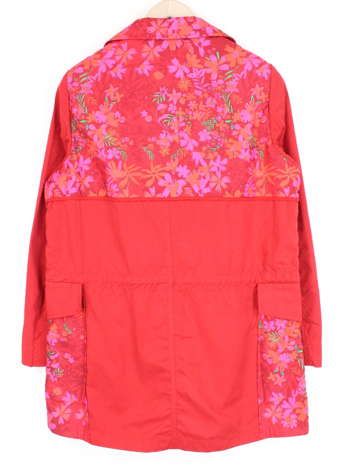 DESIGUAL Chaq Delphine Women Jacket 38 M Mid-Length Colourful Floral Patterned