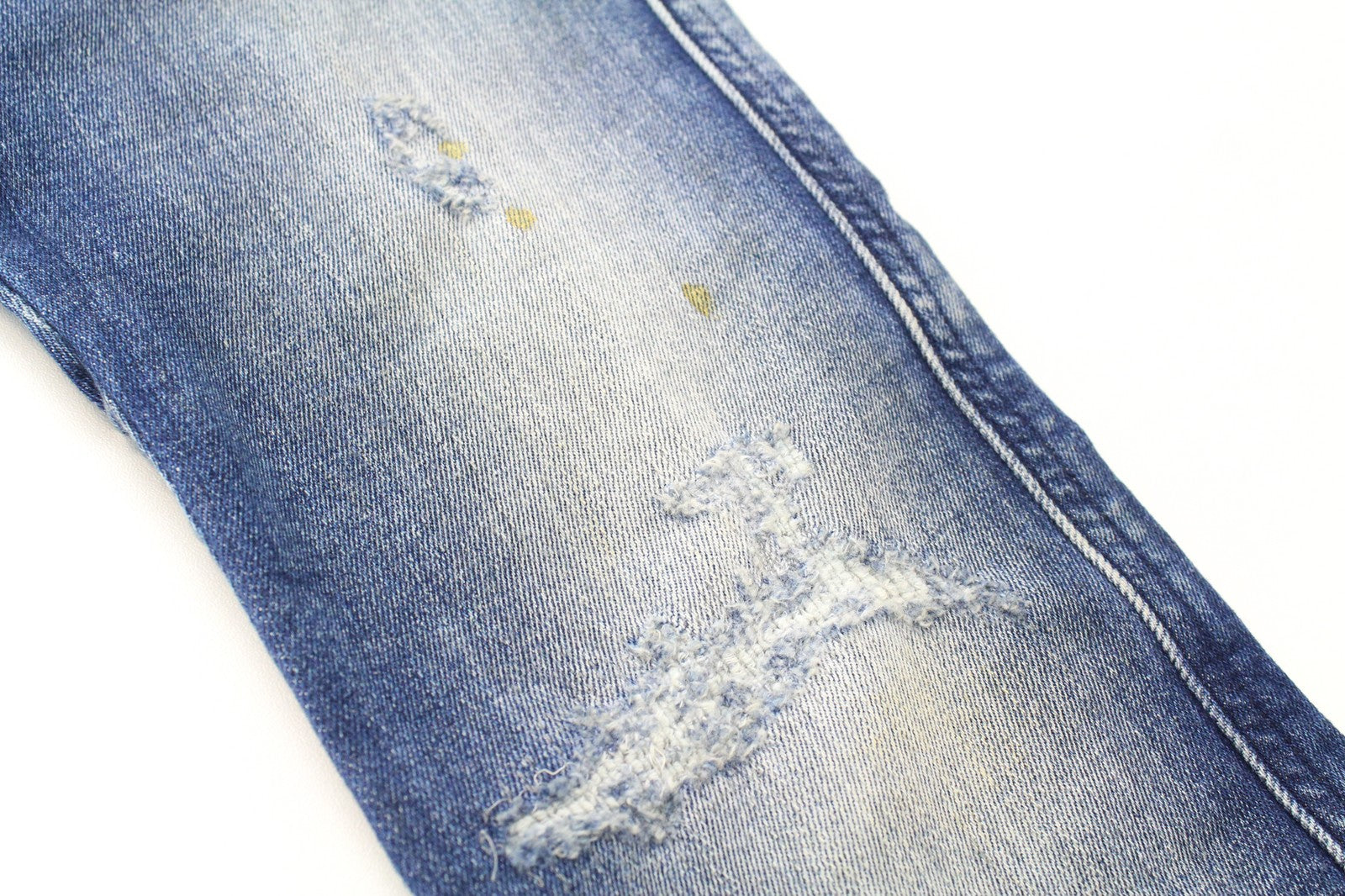 DIESEL D-Reeft-T 0870O Men Jeans W26 Stained Sweat Jogg Skinny Boys Aged Look