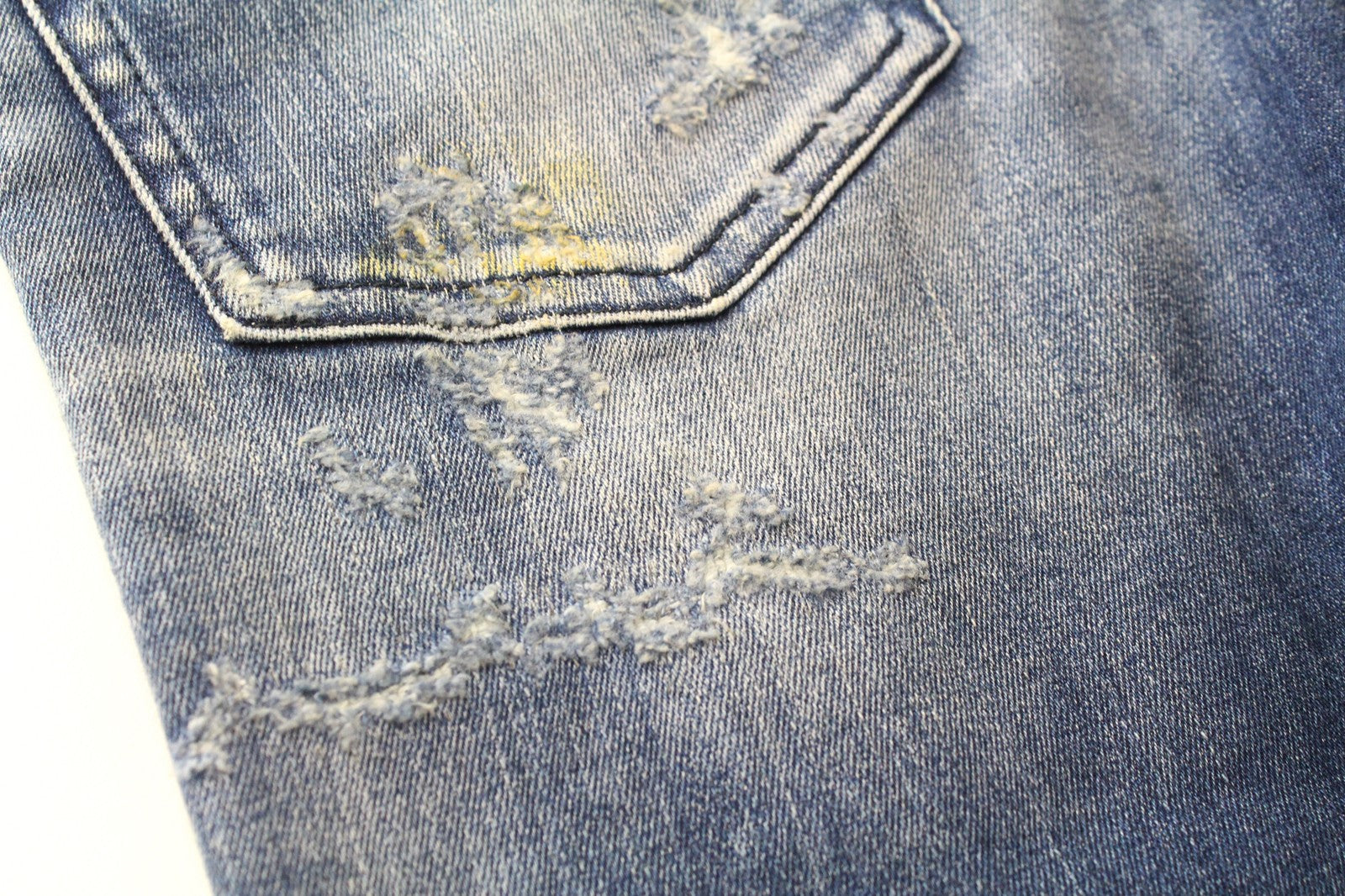 DIESEL D-Reeft-T 0870O Men Jeans W26 Stained Sweat Jogg Skinny Boys Aged Look