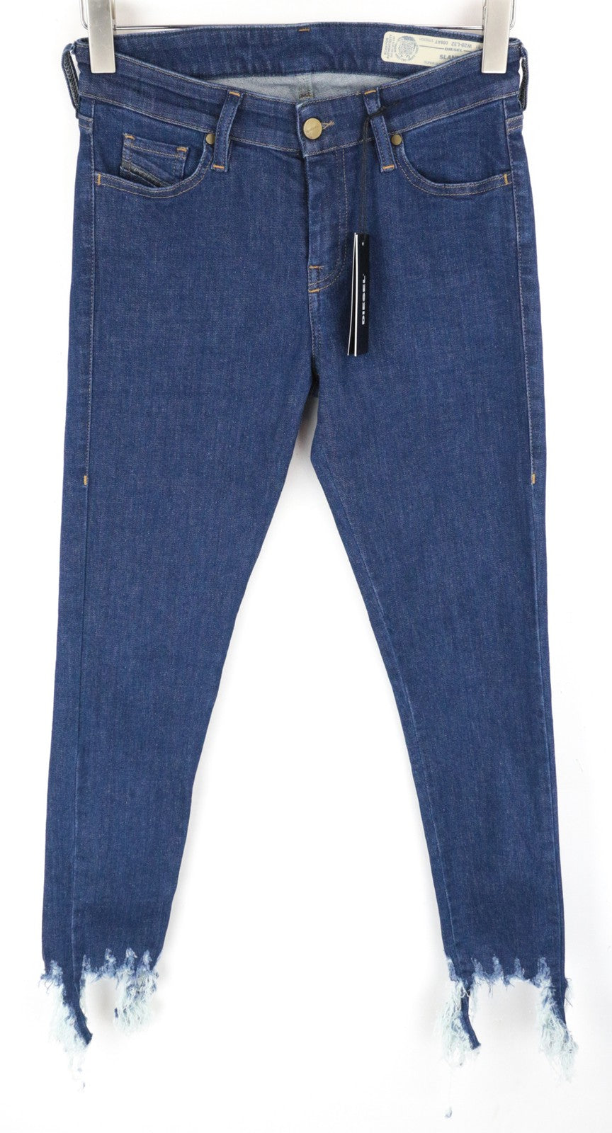 DIESEL Slandy 088AT Women Jeans W29/L32 Distressed Super Slim Skinny Fit Blue
