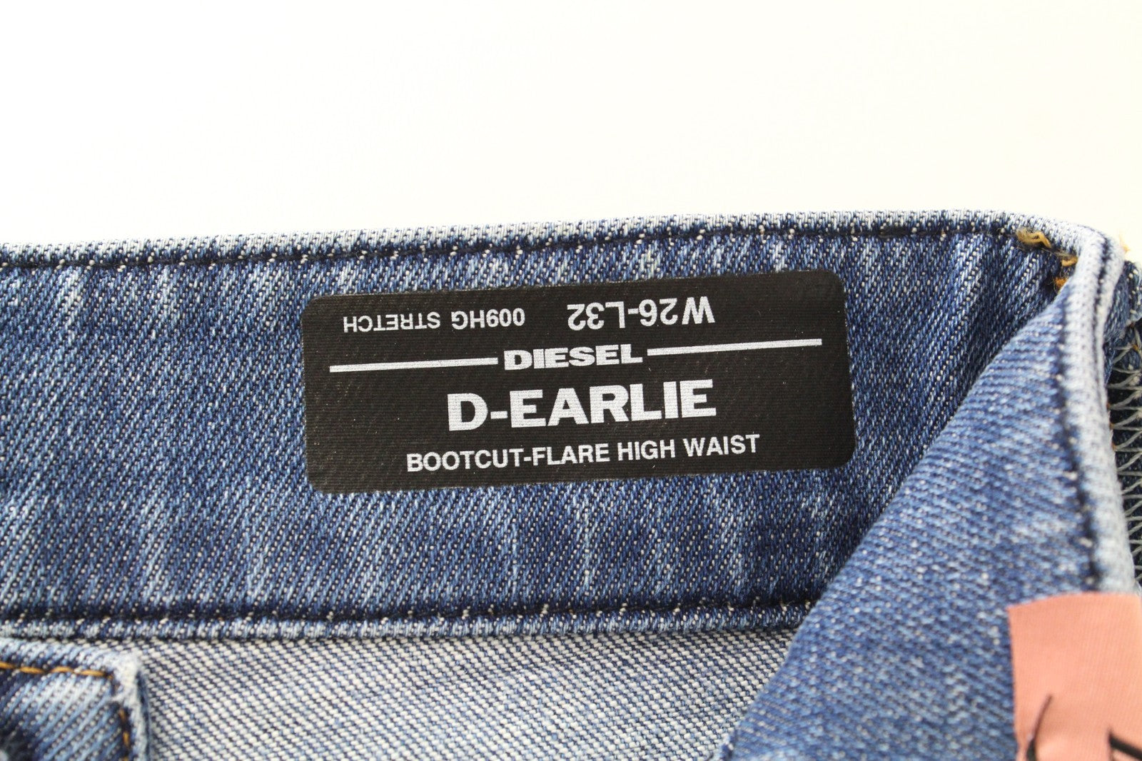 DIESEL D-Earlie 009HG Women Jeans W26/L32 Bootcut-Flare High Waisted Washed Out
