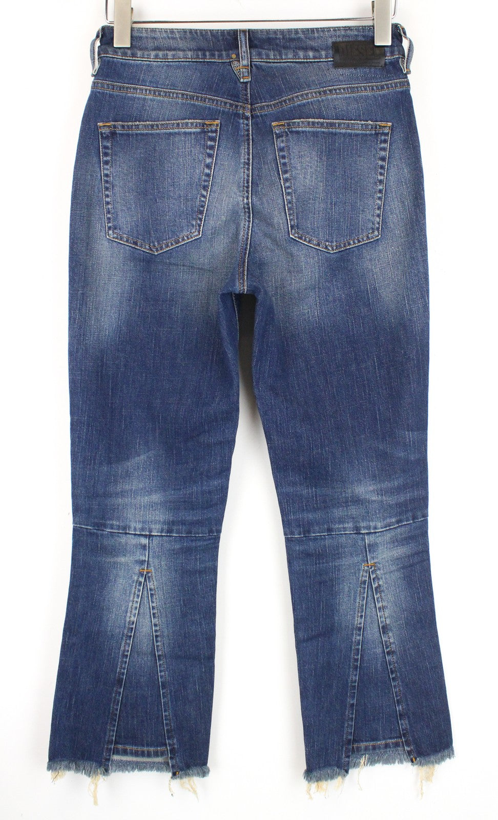 DIESEL D-Earlie 089AR Women Jeans W27/L32 High Rise Blue Distressed Zip Slim