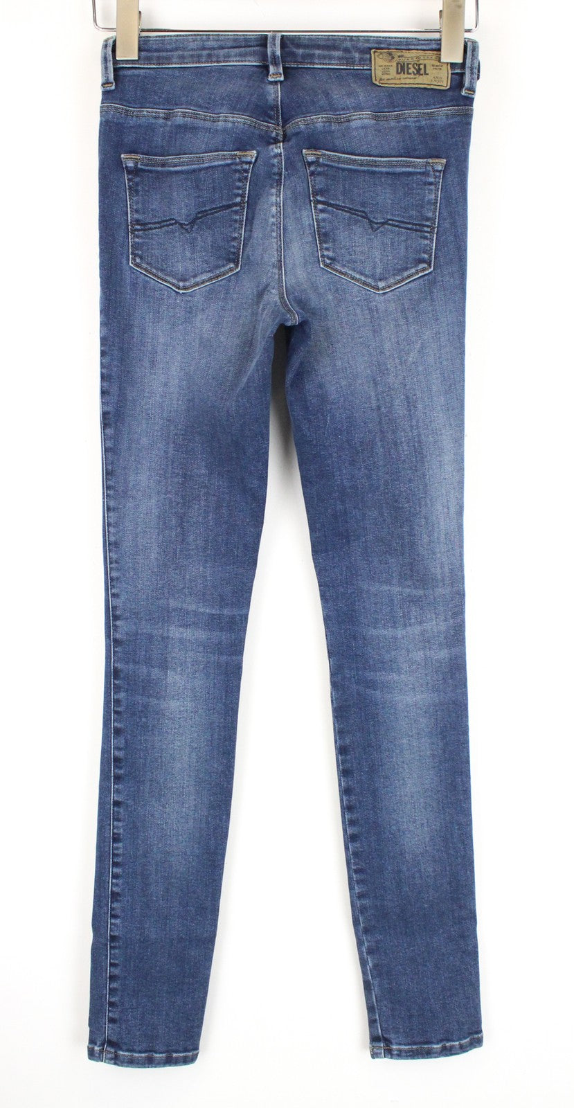 DIESEL Skinzee-High R78Q6 Women Jeans W25/L30 Super Slim-Skinny Fit Washed Blue