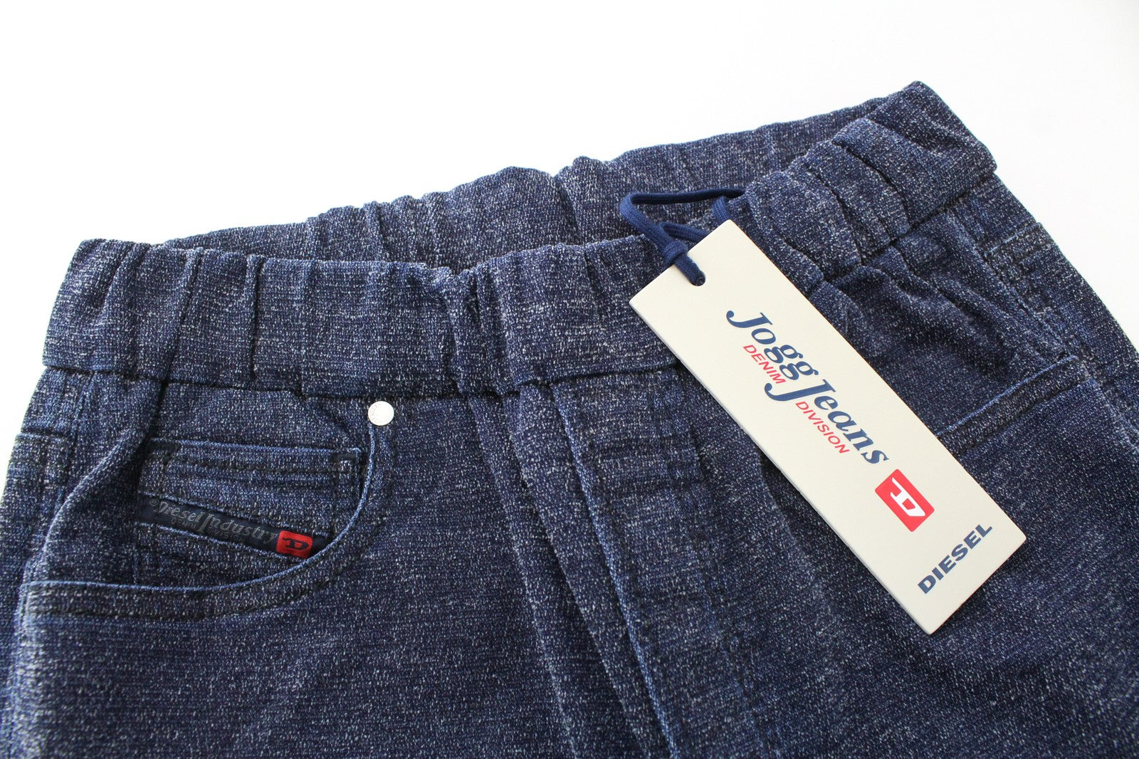 DIESEL Cosee-NE 0685Z Women Trousers W25 Sweat Jogg Boyfriend Fit Blue Pull-On