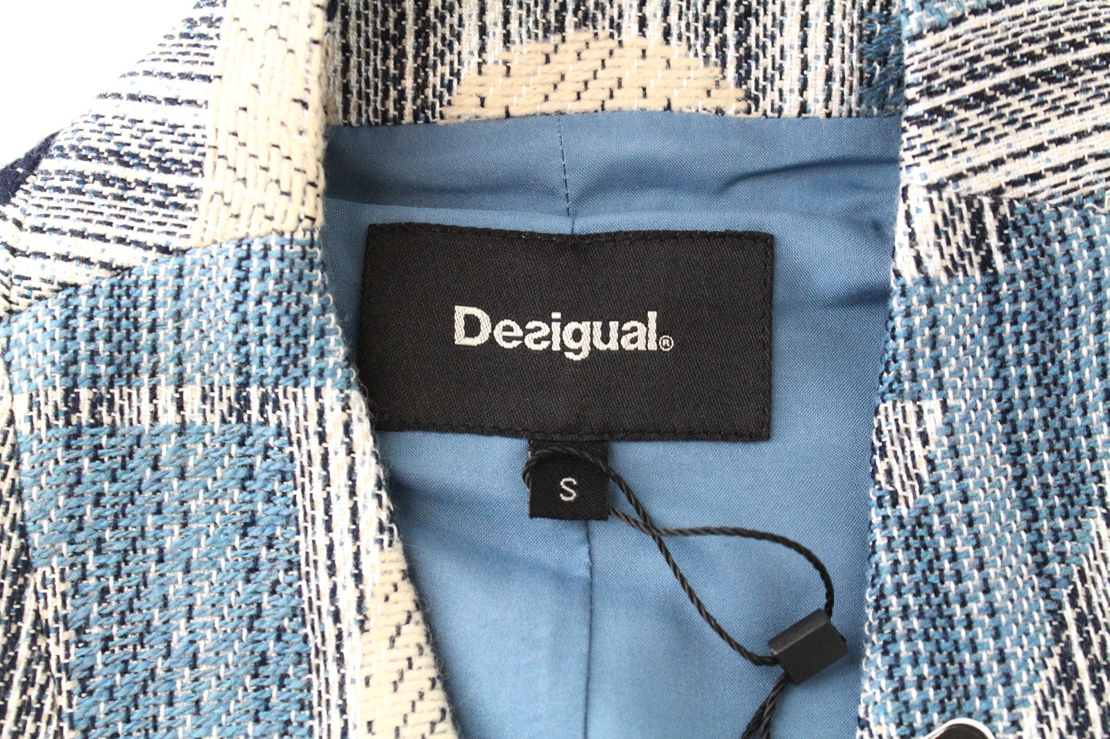 DESIGUAL Chaq Letters Women Waistcoat S Pocketed Pullover Abstract Logo Print