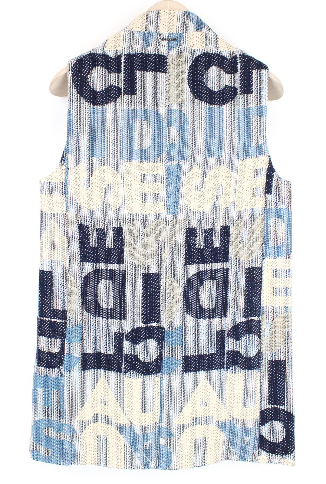 DESIGUAL Chaq Letters Women Waistcoat M Abstract Logo Short Pocketed Pullover