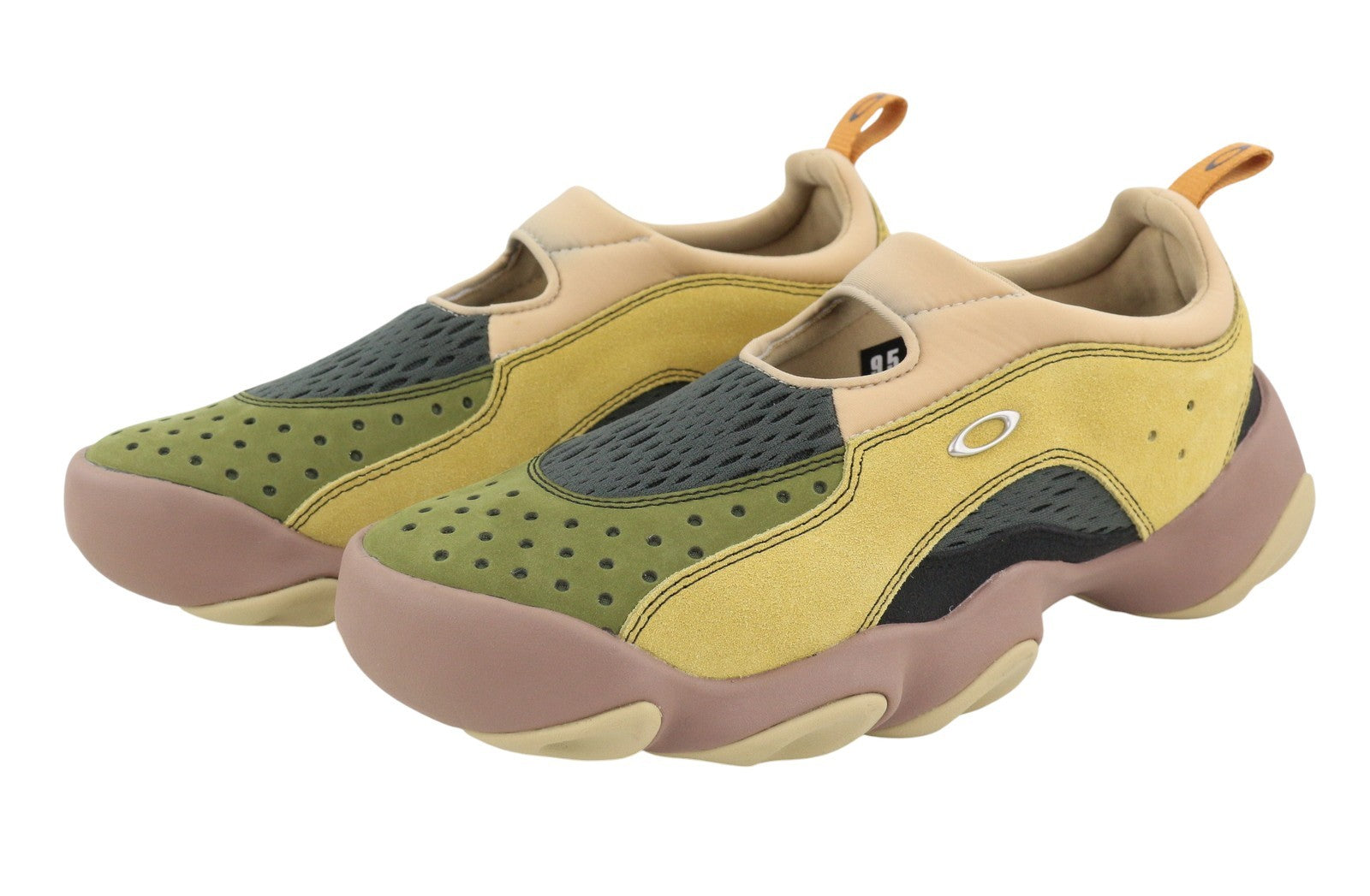 BRAIN DEAD x Oakley Factory Team Suede Flesh Men Sandals EU44 Whey Multi Slip