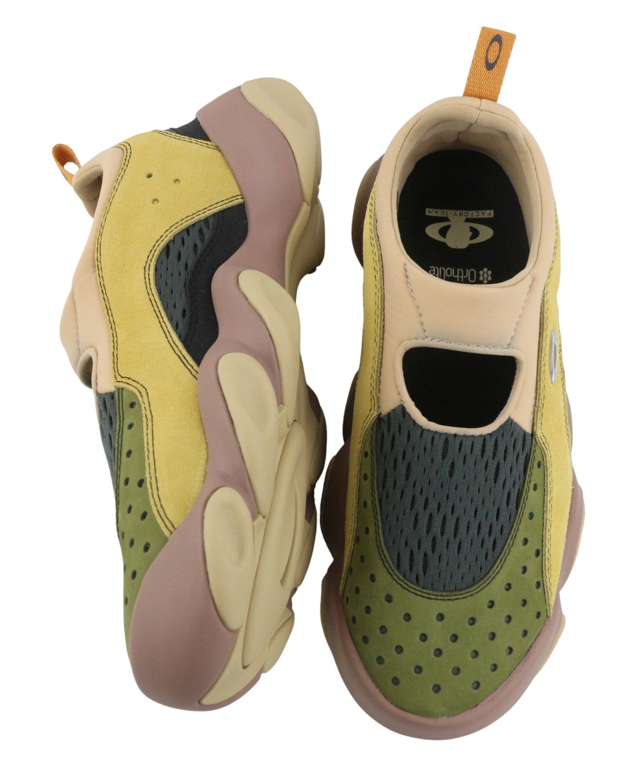 BRAIN DEAD x Oakley Factory Team Suede Flesh Men Sandals EU44 Whey Multi Slip