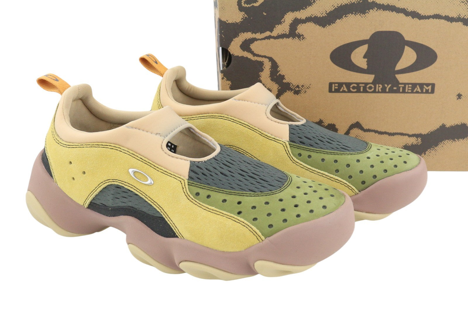 BRAIN DEAD x Oakley Factory Team Suede Flesh Men Sandals EU44 Whey Multi Low