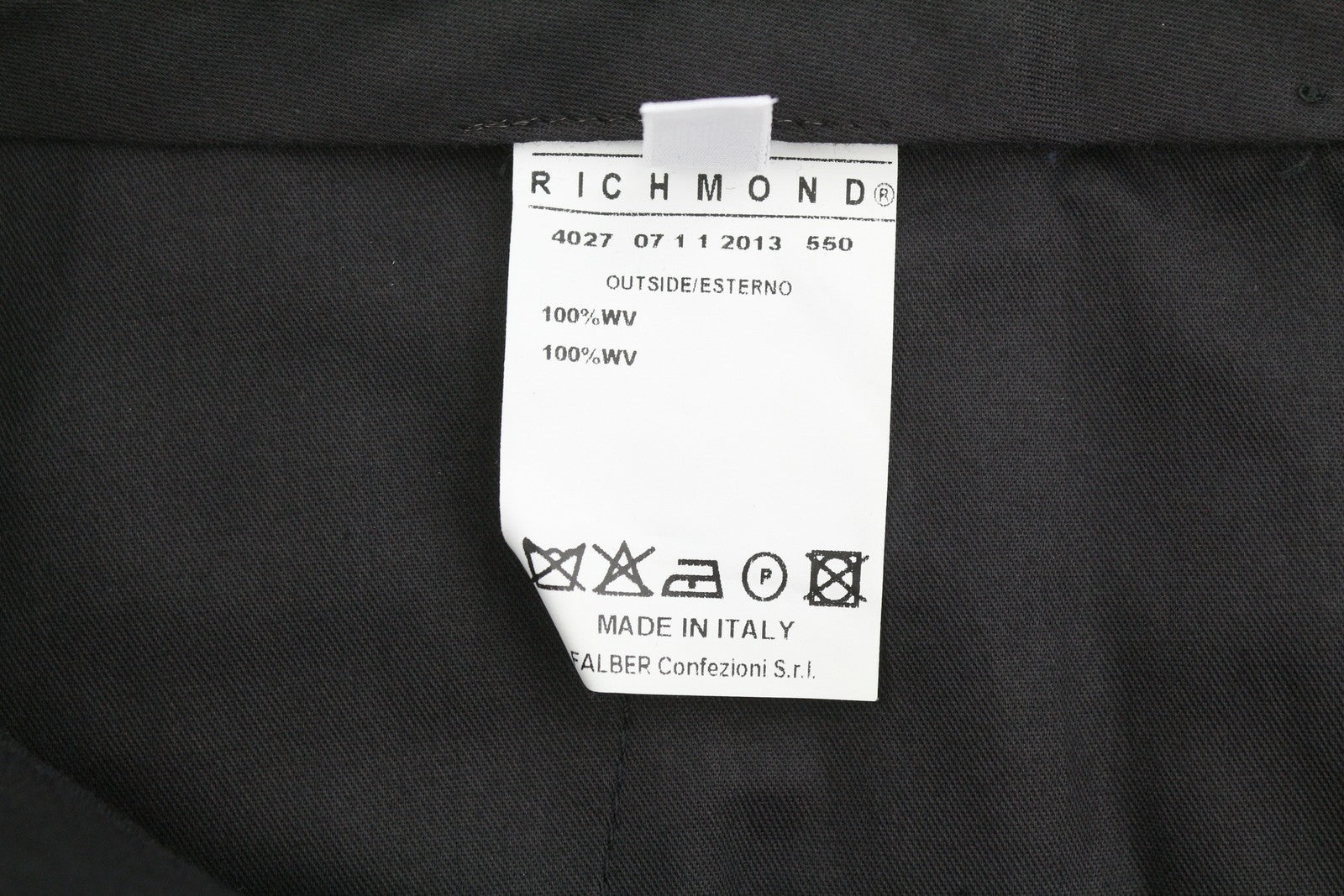 JOHN RICHMOND Women Trousers UK16 W34 Black Wool Pinstriped Flared Zip Fly