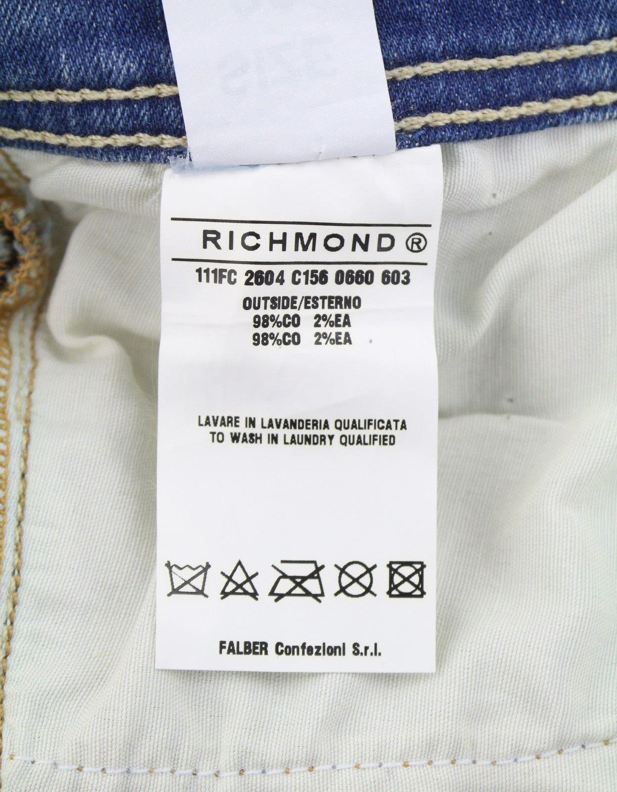 RICHMOND Women Shorts W28 Blue Whiskers Faded Distress Rhinestones Details