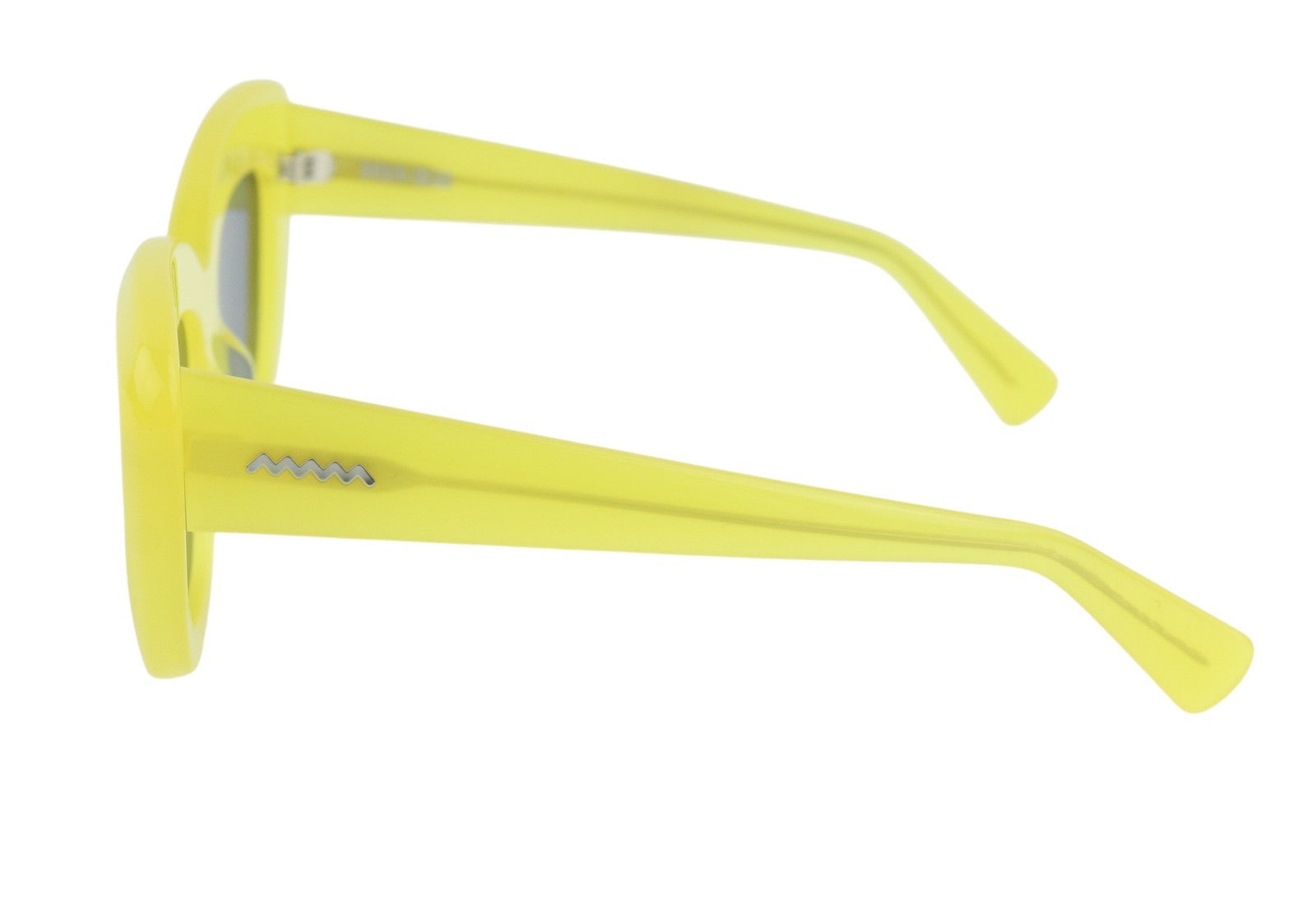 BRAIN DEAD Chibi Yellow/BLK Women Sunglasses OS Tinted Cat-Eye Style