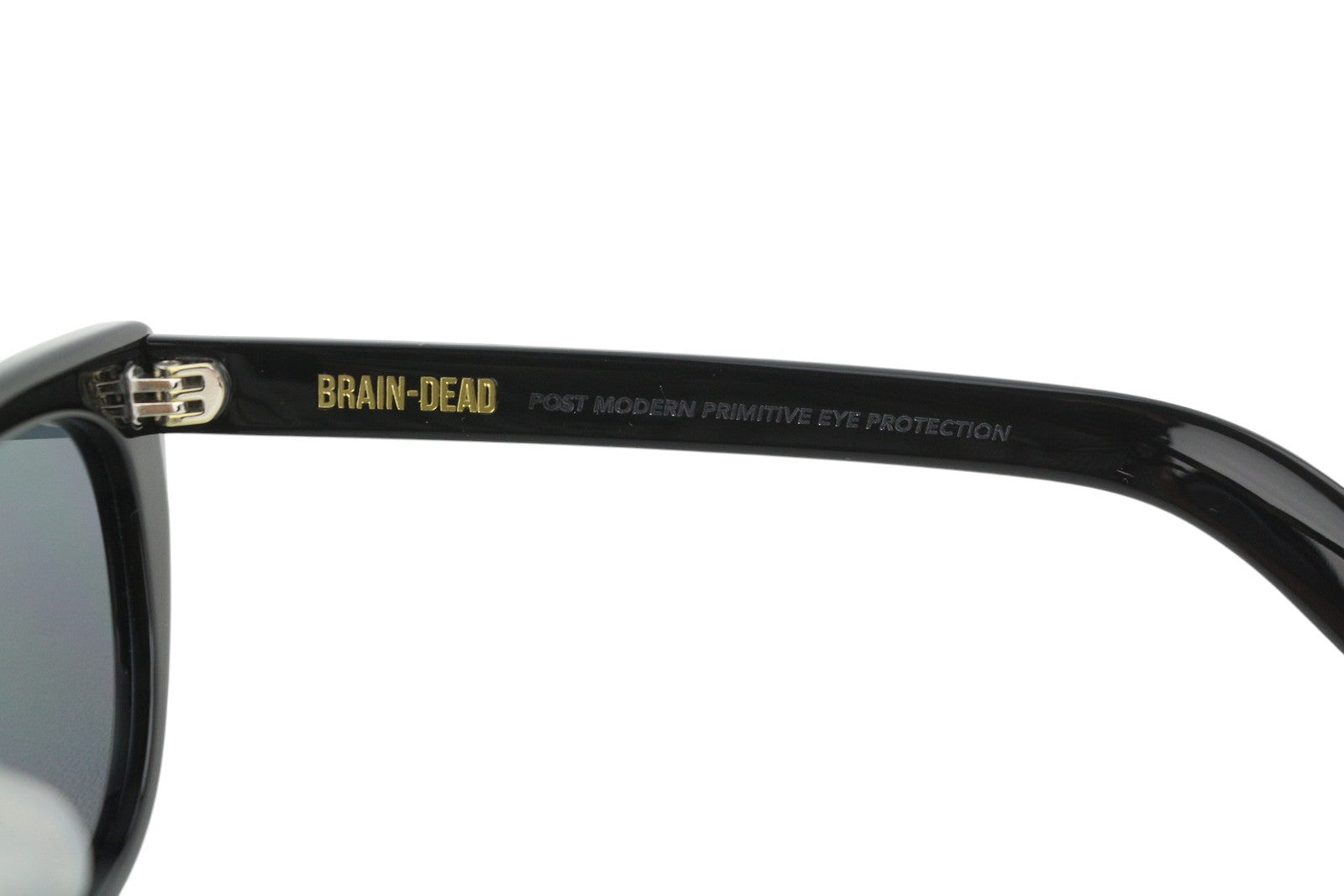 BRAIN DEAD Natto Black/Black Women Sunglasses OS UV Protection Tinted Cat-Eye