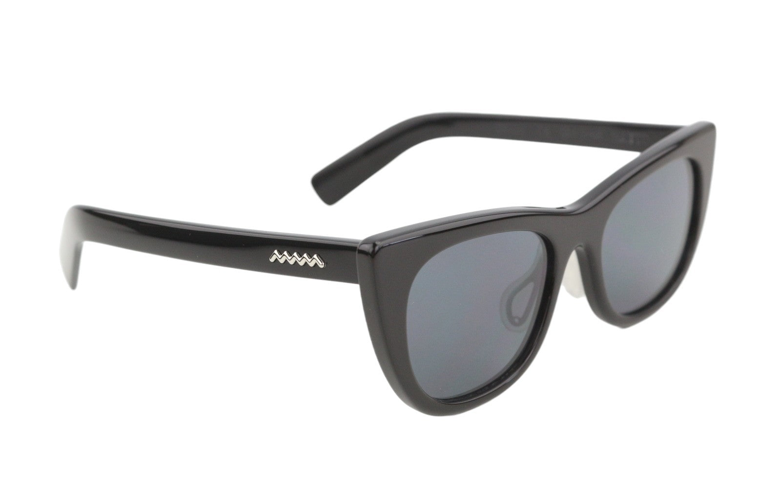 BRAIN DEAD Natto Black/Black Women Sunglasses OS UV Protection Tinted Cat Eye