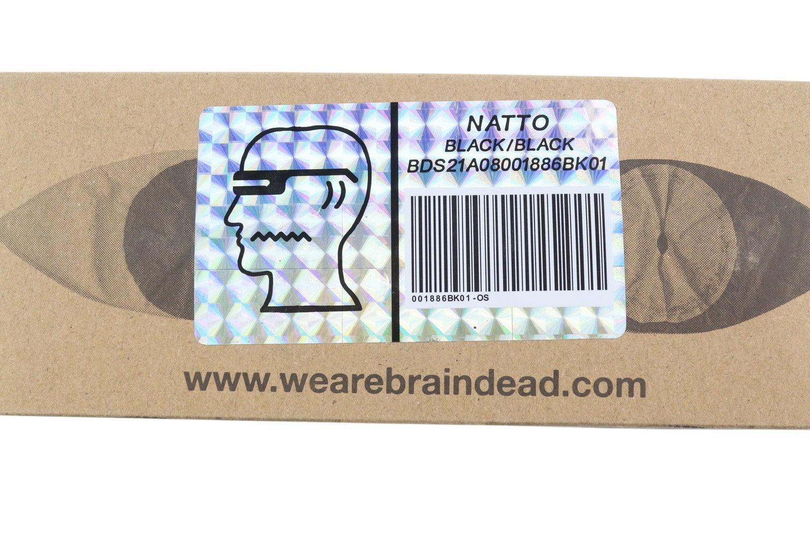 BRAIN DEAD Natto Black/Black Women Sunglasses OS UV Protection Tinted Cat Eye