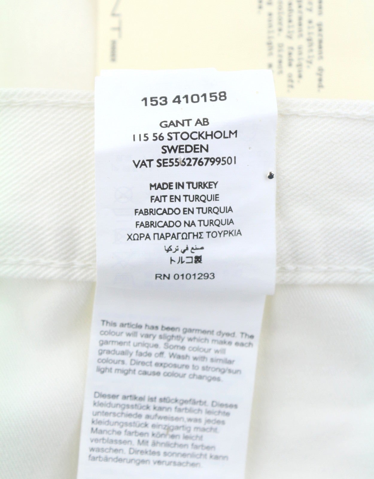 GANT Rugger Slacker White Women Jeans W27/L34 Off White Slim Fit Distress