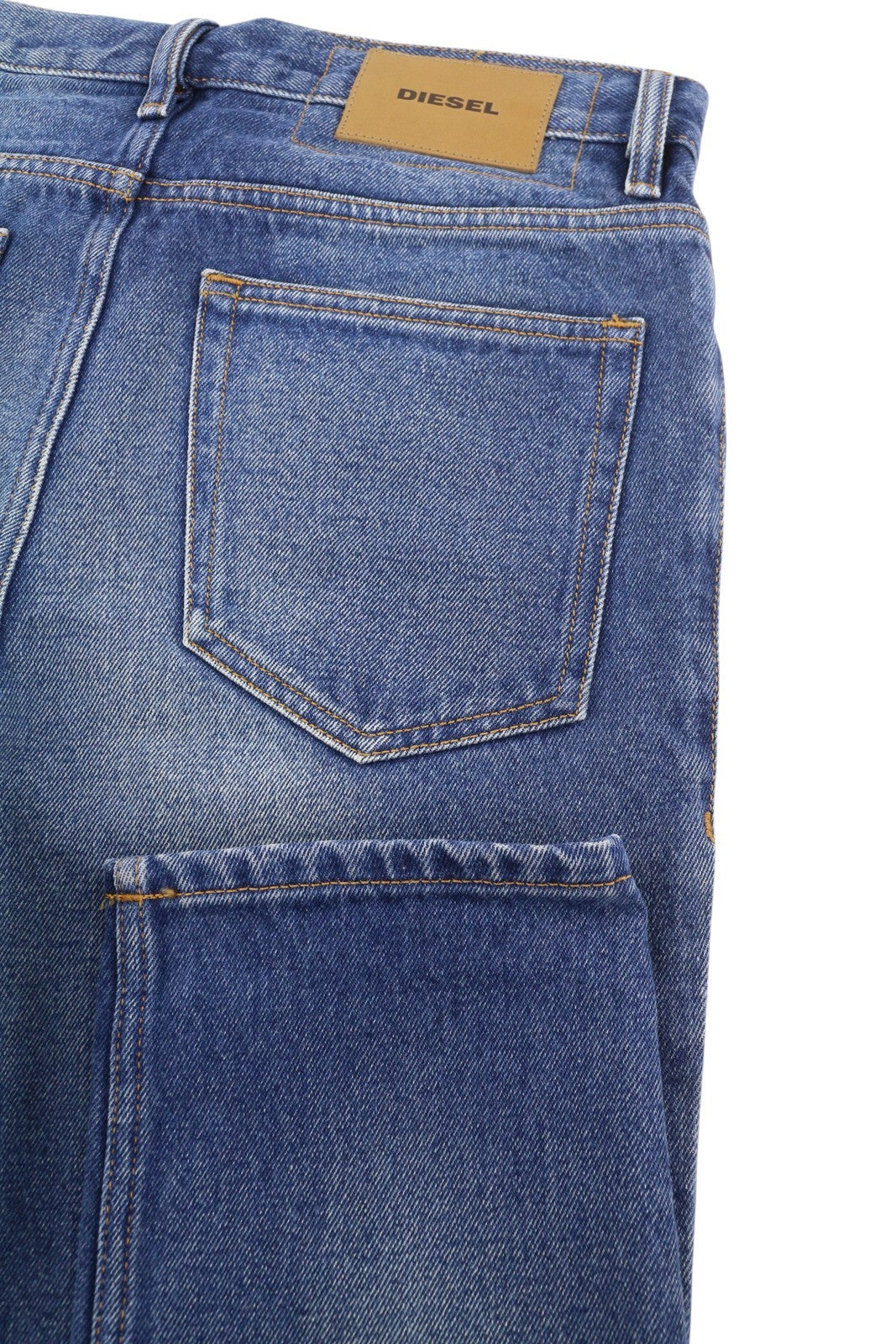 DIESEL D-Aygle 0076Y Men Jeans W29/L32 Blue Faded Whiskers Tapered Fit