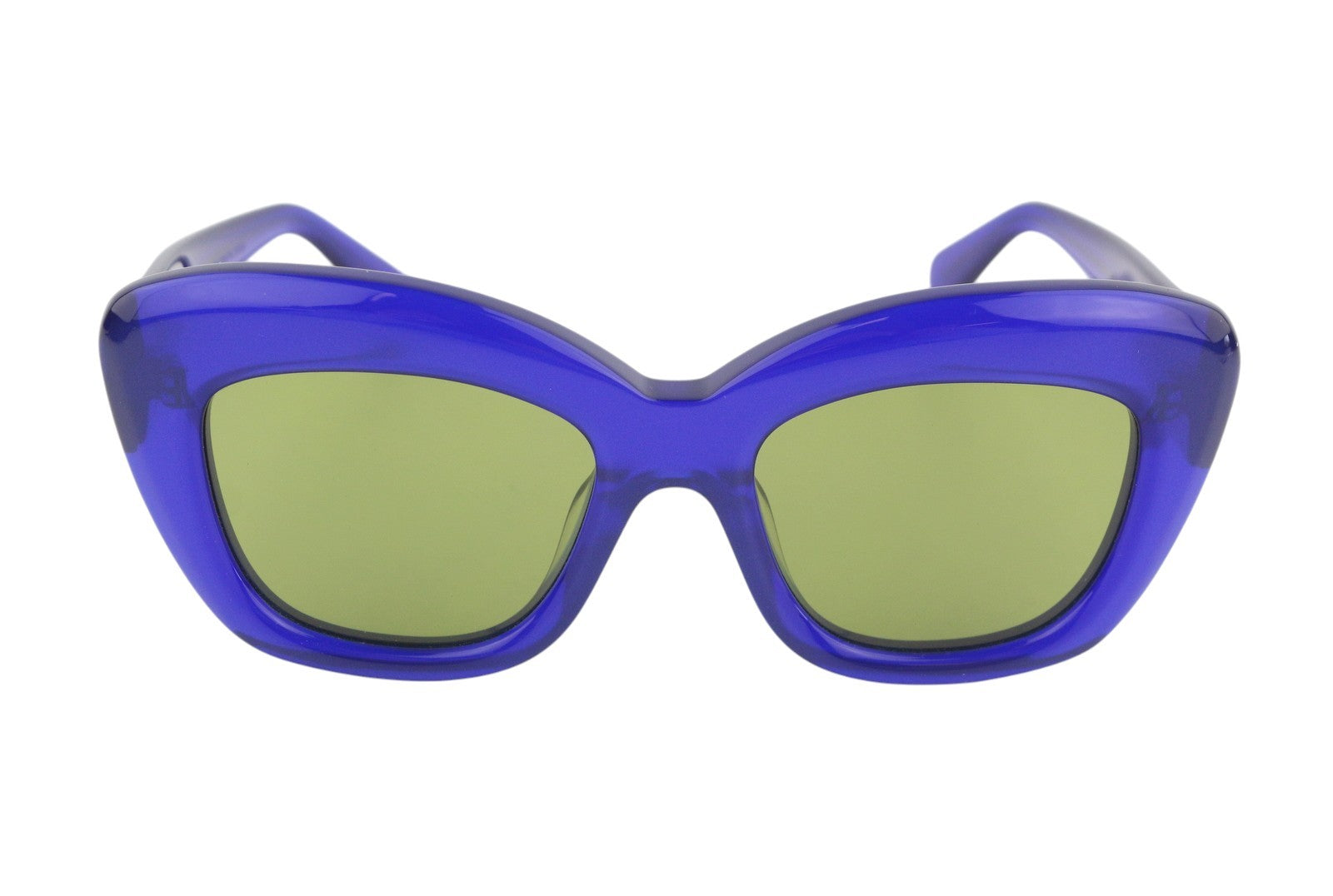 BRAIN DEAD Chibi Blue/BLK Women Sunglasses OS Tinted Cat-Eye Style