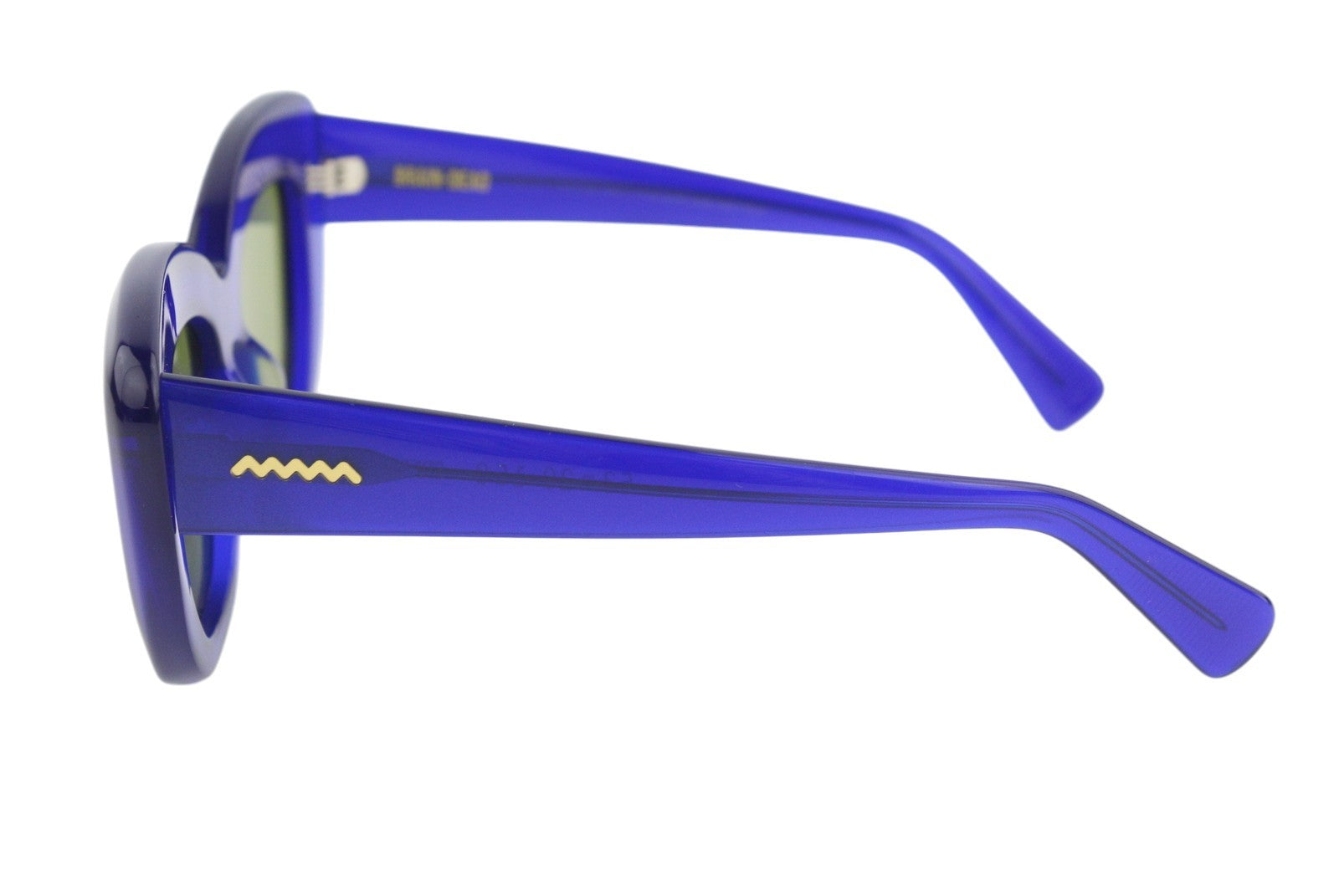 BRAIN DEAD Chibi Blue/BLK Women Sunglasses OS Tinted Cat-Eye Style