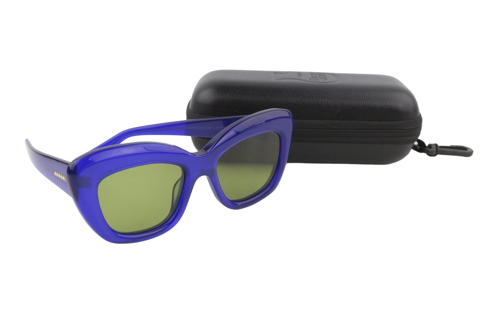 BRAIN DEAD Chibi Blue/BLK Women Sunglasses OS Tinted Cat-Eye