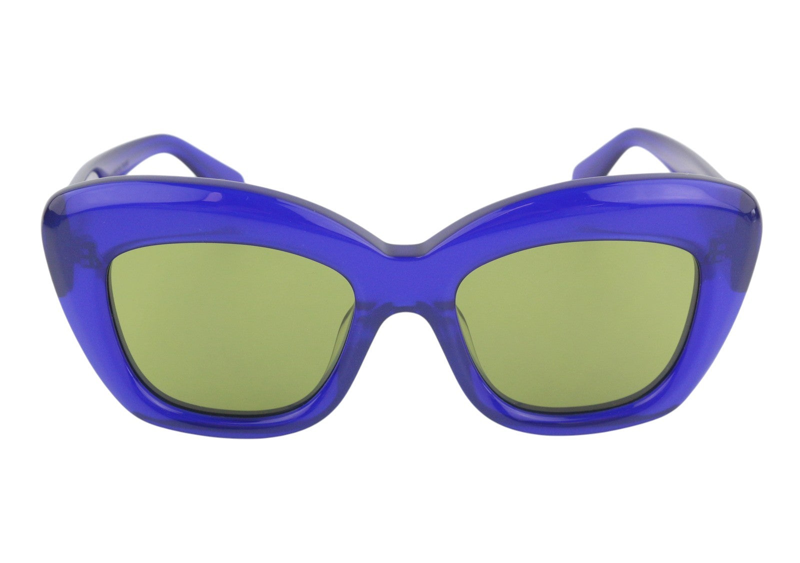 BRAIN DEAD Chibi Blue/BLK Women Sunglasses OS Tinted Cat-Eye Style