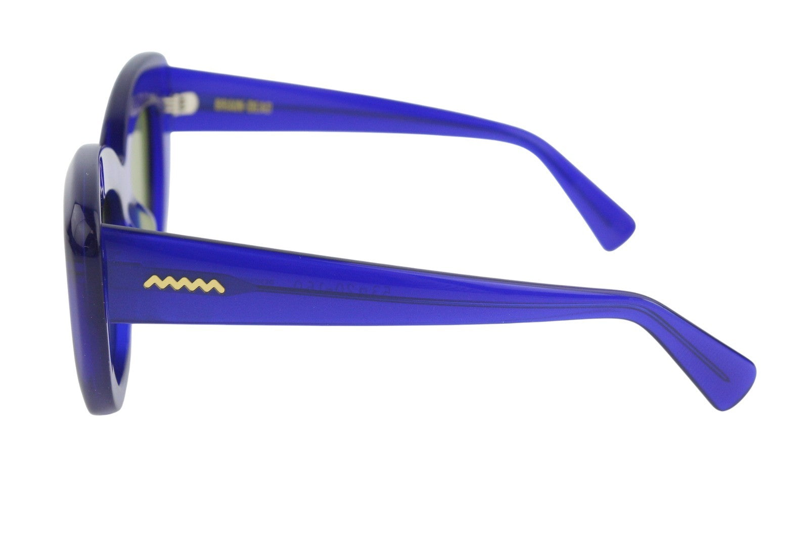 BRAIN DEAD Chibi Blue/BLK Women Sunglasses OS Tinted Cat-Eye Style