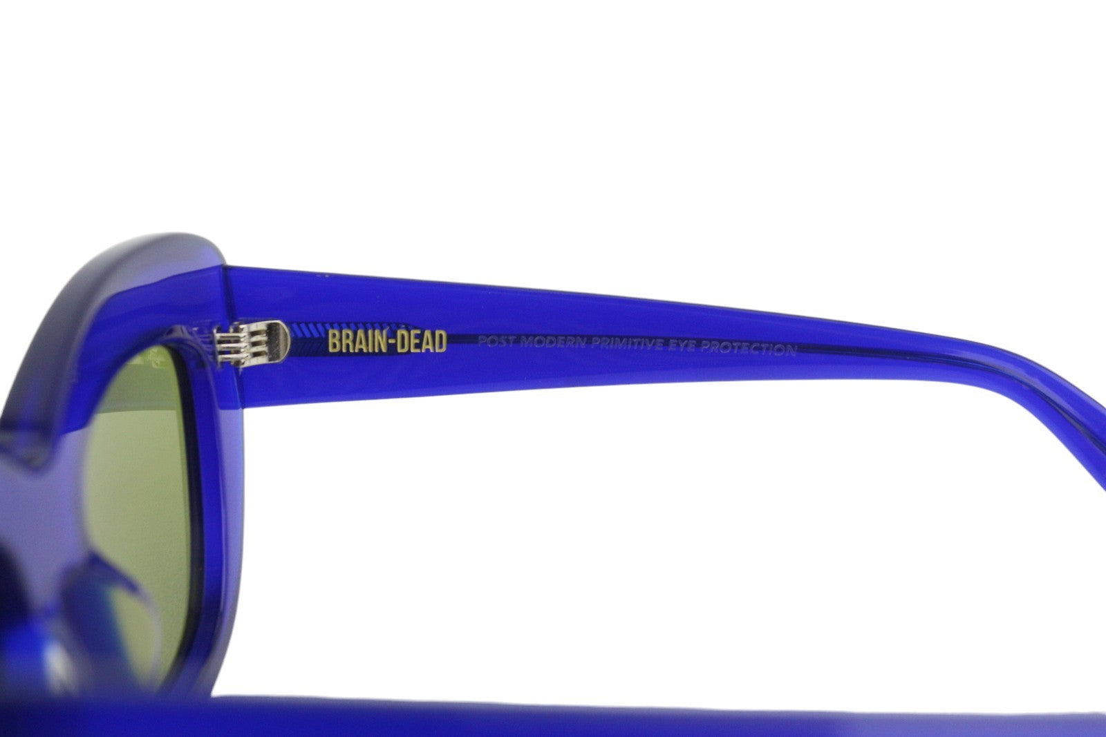 BRAIN DEAD Chibi Blue/BLK Women Sunglasses OS Tinted Cat-Eye Style