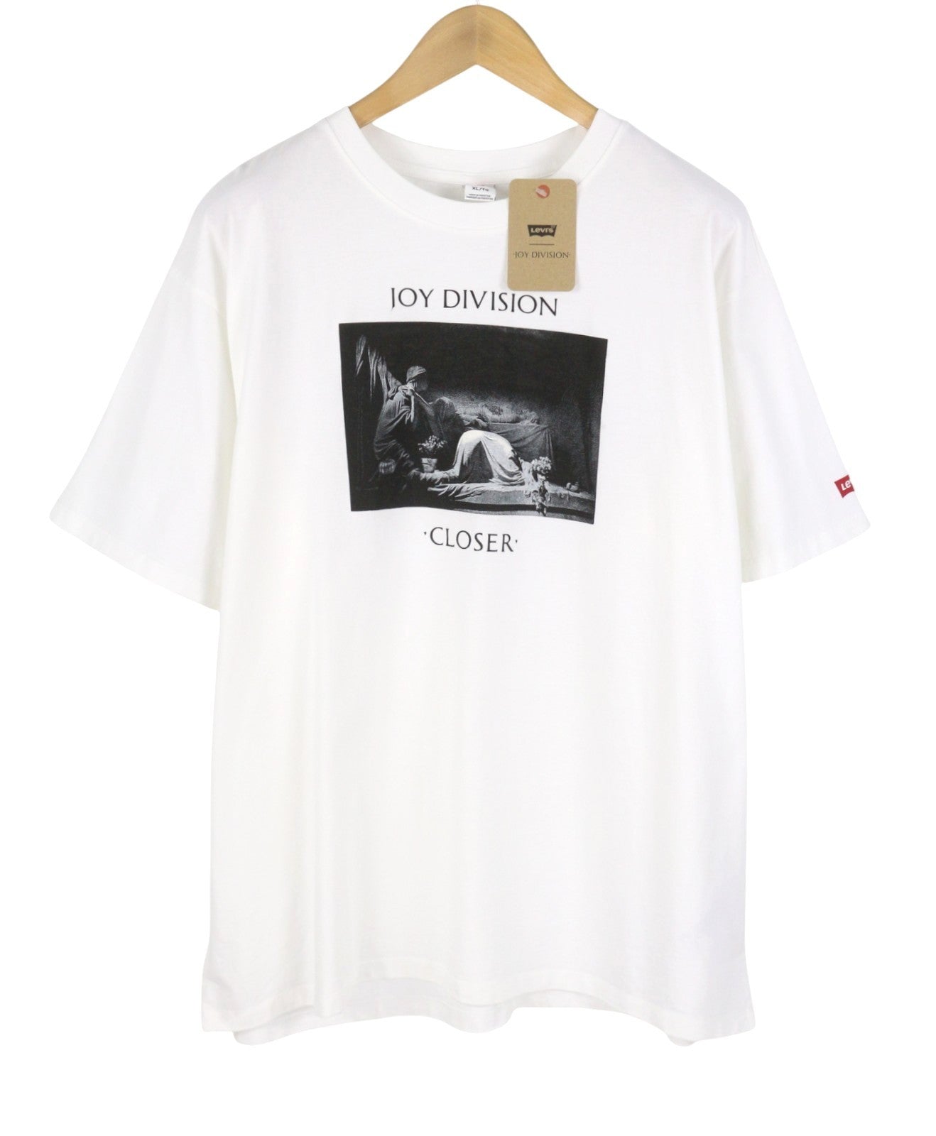LEVI'S x Joy Division Closer Men T-Shirt XL White Tricot Crew Short Sleeve