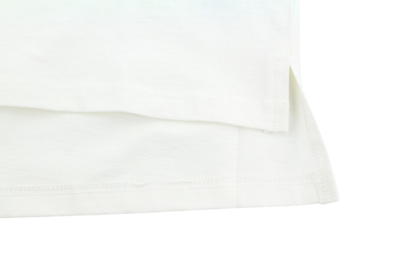 DENHAM Omono Women T-Shirt XL Off White Patch Pocket Tricot Cotton Short Sleeve