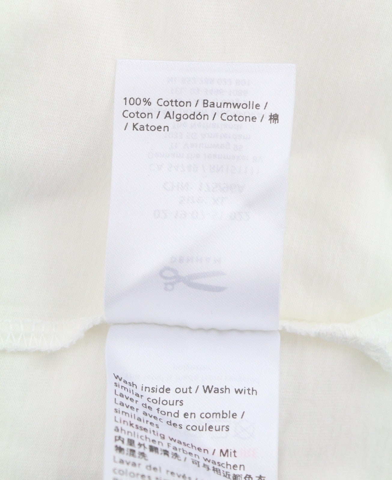 DENHAM Omono Women T-Shirt XL Off White Patch Pocket Tricot Cotton Short Sleeve