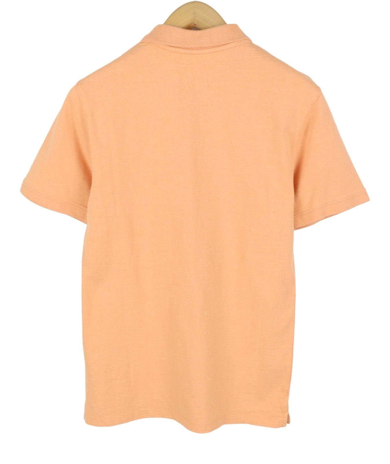 LEVI'S Slim Men Polos S Orange Cotton Tricot Short Sleeve