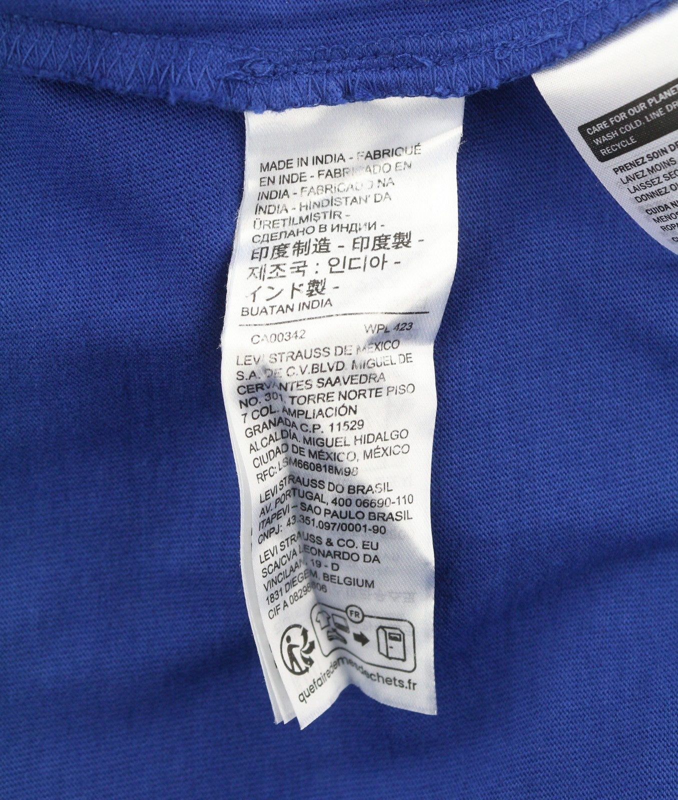LEVI'S Relaxed Men T-Shirt S Blue Tricot Patch Pocket Short Sleeve