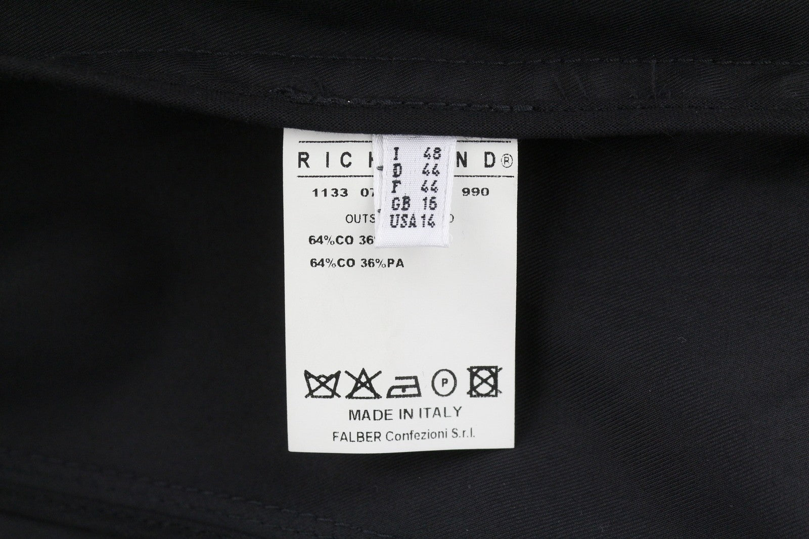 RICHMOND Women Jacket UK16 L Black Patch Pockets High Neck Full Zip Lightweight